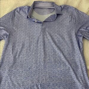 Hickey Freeman Lavender Patterned Button Down golf Shirt